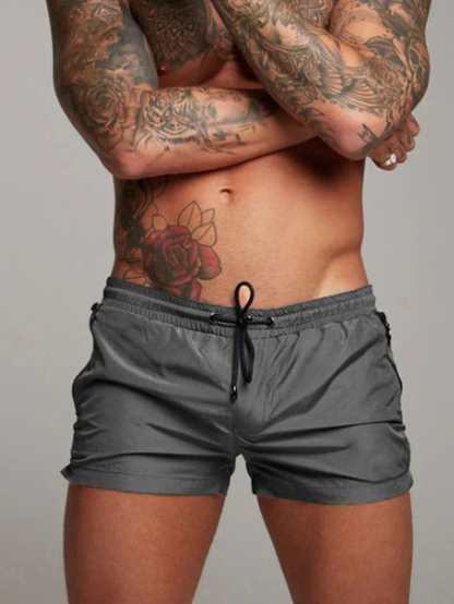 Momount Men Swim Shorts – Drawstring Slim Fit Mid Length Summer