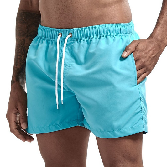 Momount Men Swim Shorts – Drawstring Quick Dry Elastic Waist Beach