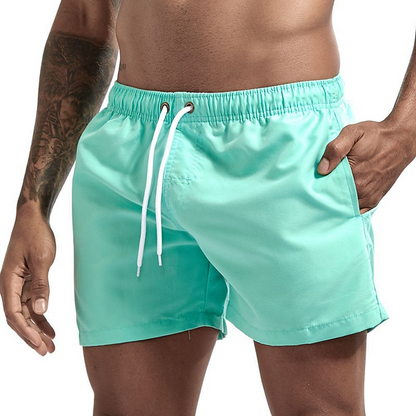 Momount Men Swim Shorts – Drawstring Quick Dry Elastic Waist Beach