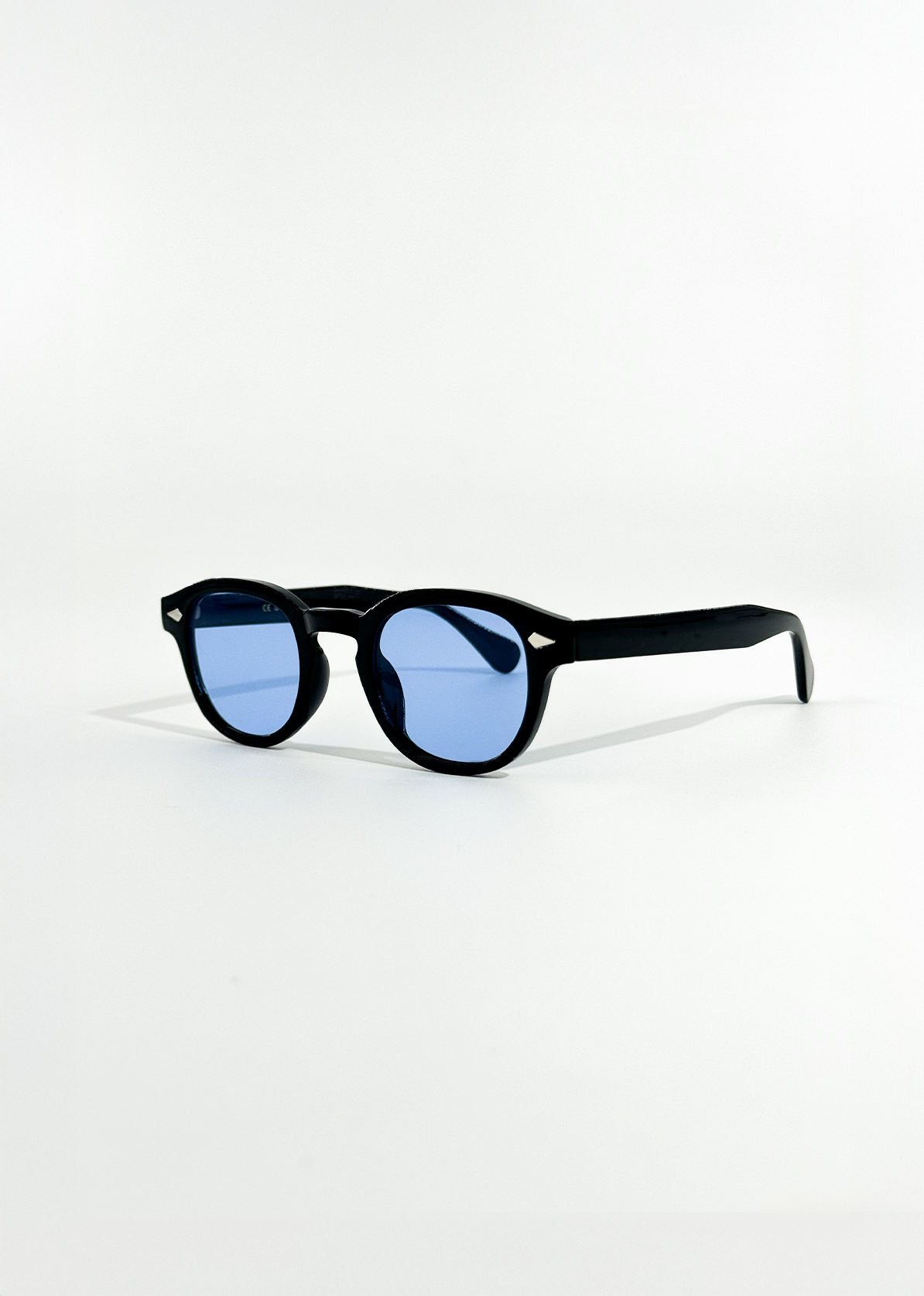 Isadora | Vintage Blue Tinted Round Sunglasses