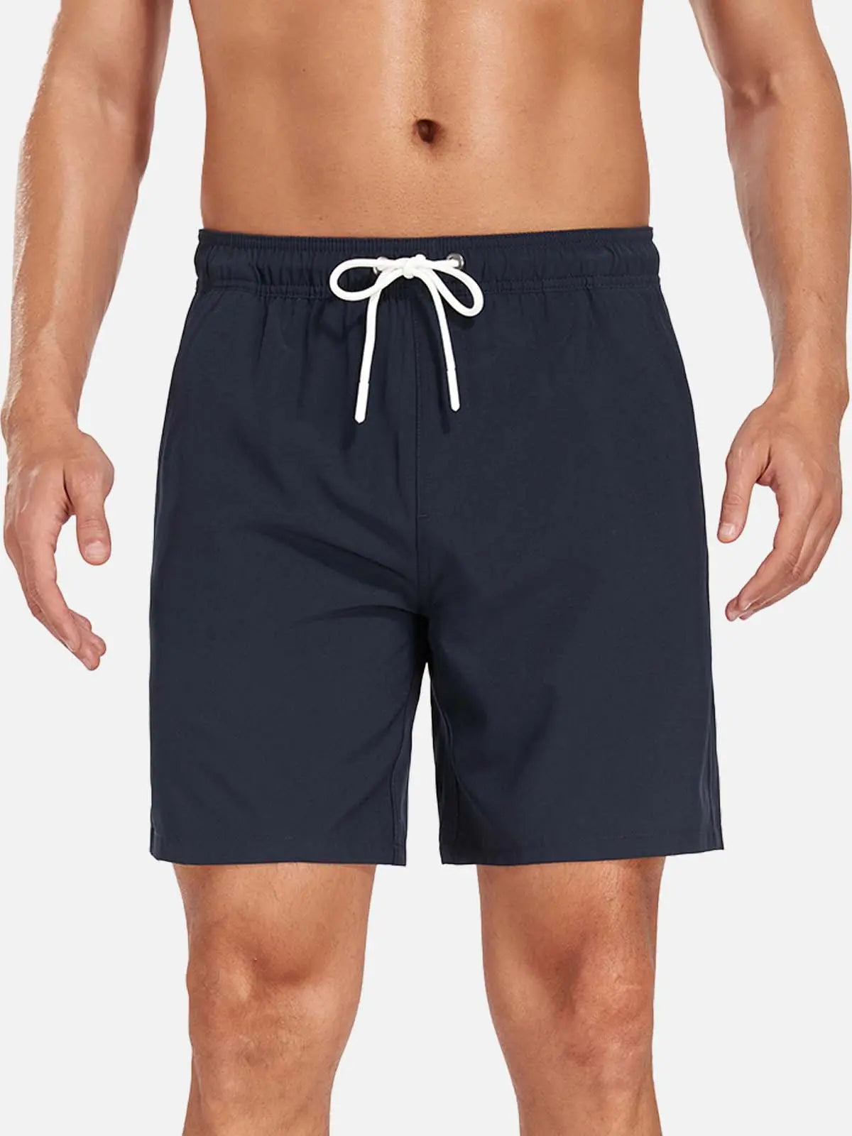 Momount Men Swim Shorts – Drawstring Quick Dry Summer Beach Elastic