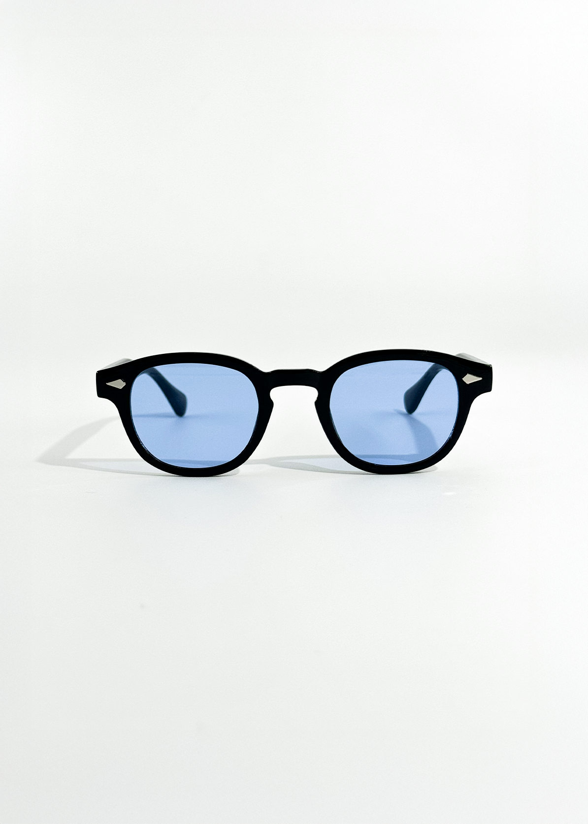 Isadora | Vintage Blue Tinted Round Sunglasses