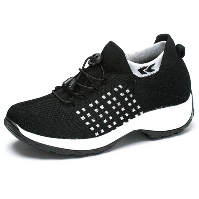 Celestine | Comfort Knit Elastic Platform Sneakers