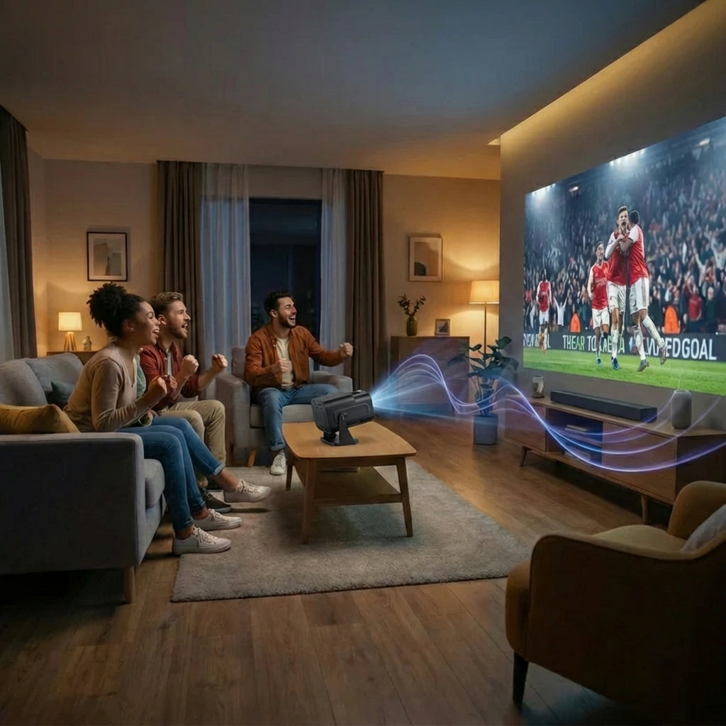 4K-fähiger Beamer – WLAN und Bluetooth