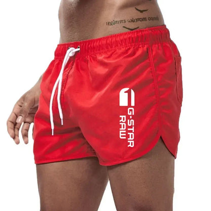 Momount Men Swim Shorts – Drawstring Quick Dry Slim Fit Elastic Waist