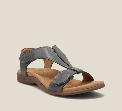 Momount Women Orthopedic Sandals – Leather Velcro Arch Support Walking
