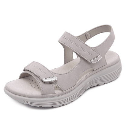 Momount Women Comfort Sandals Velcro Strap Casual Summer Orthopedic Cushioned Support Lightweight Open Toe Walking Design